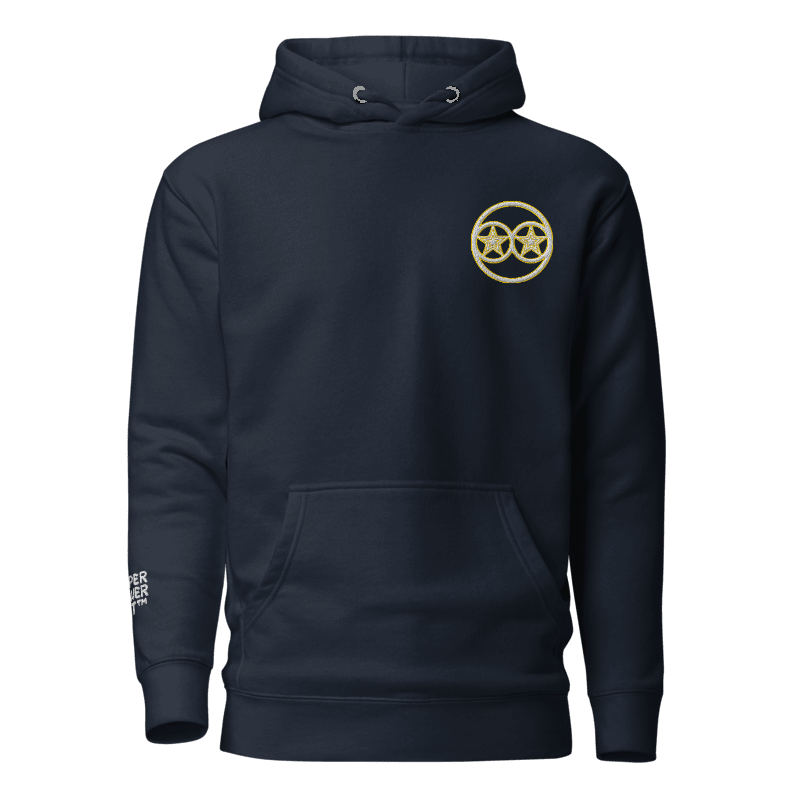 Superpowerart Circular Logo Hoodie (Chest + Arm Embroidery)