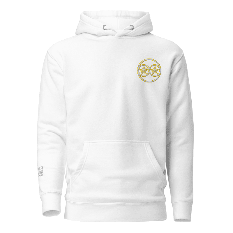 Superpowerart Circular Logo Hoodie (Chest + Arm Embroidery)