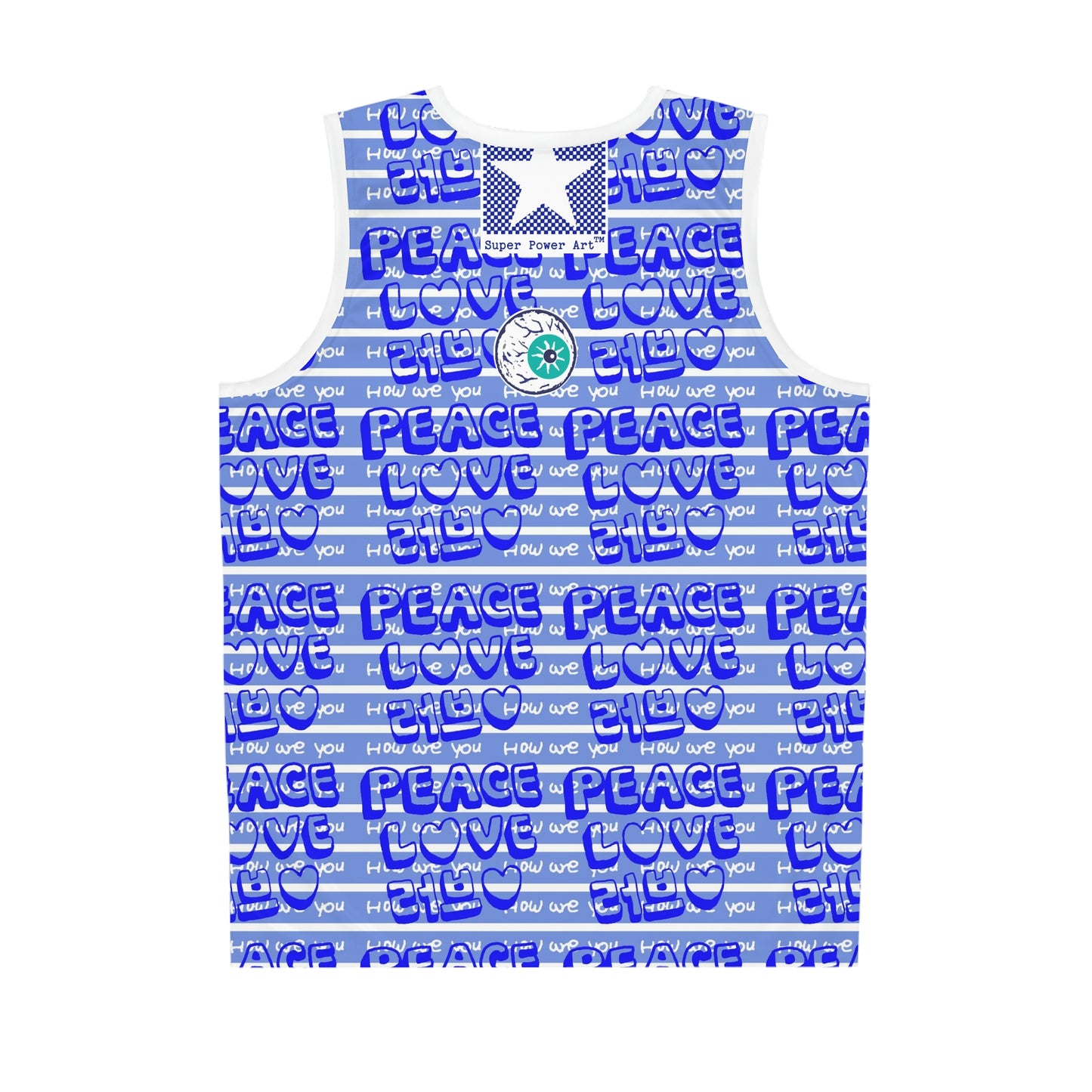 Insook Hwang's art_Love and Peace_UFO_Eye Ball_Basketball Jersey