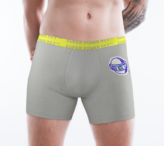 Insook Hwang's art_Boxer Briefs_UFO_Gray#1_yellowband
