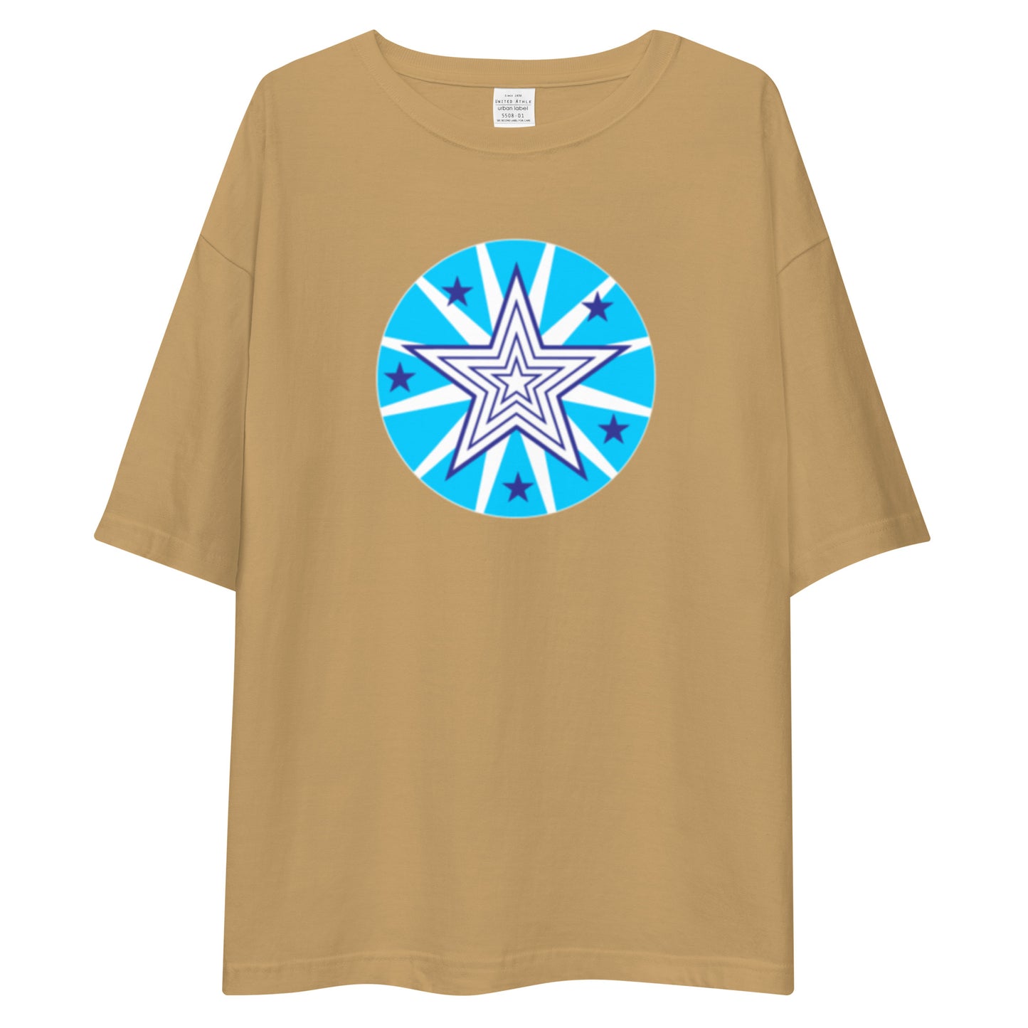 Insook Hwang's art_Star#2_Back(Be A Happy Creator!)_DTG Unisex oversized t-shirt(five colors)