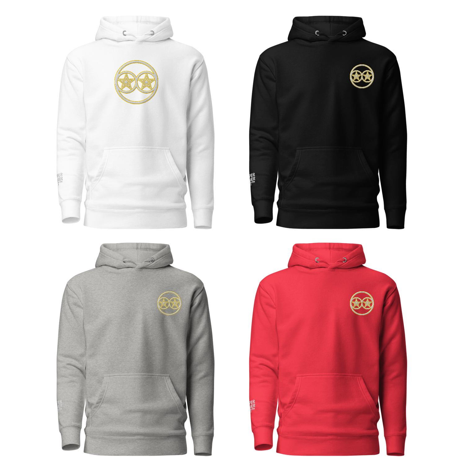 Superpowerart Circular Logo Hoodies (Embroidery)