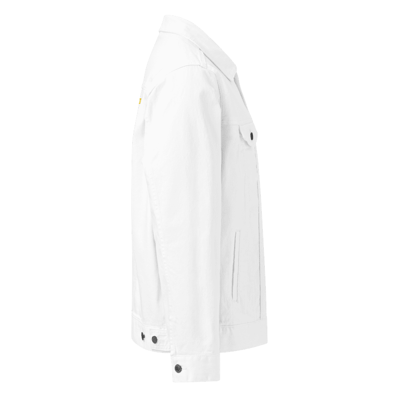 Superpowerart "The Happy Creator" Denim Jacket (White / Blue / Black)