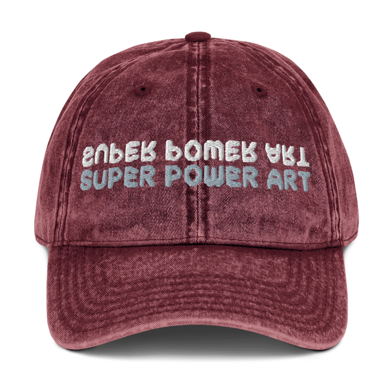 Superpowerart Text Logo Cap