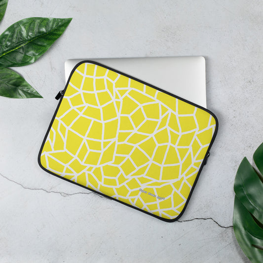 Insook Hwang's art_Net_Yellow_Laptop Sleeve