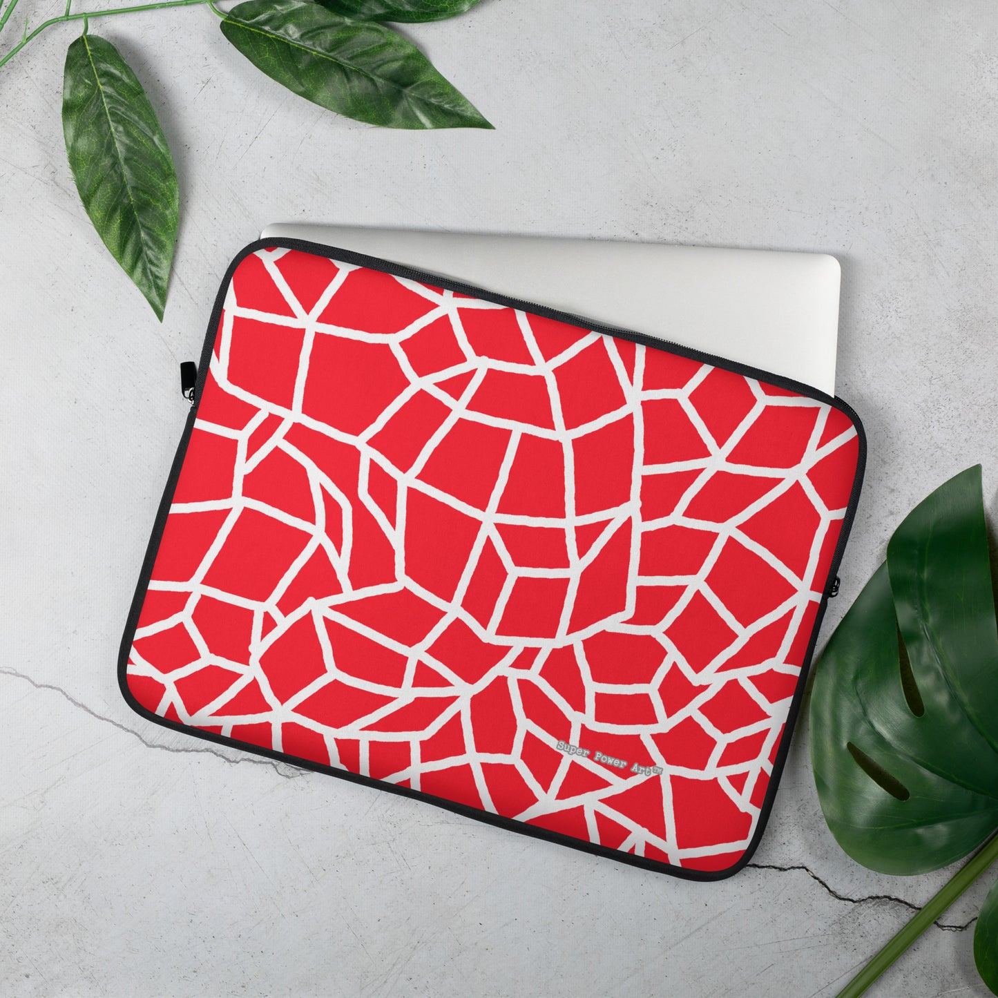 Insook Hwang's art_Net_Red_Laptop Sleeve