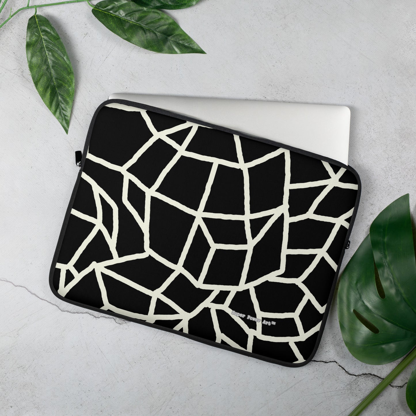 Insook Hwang's art_Net_Black_Laptop Sleeve