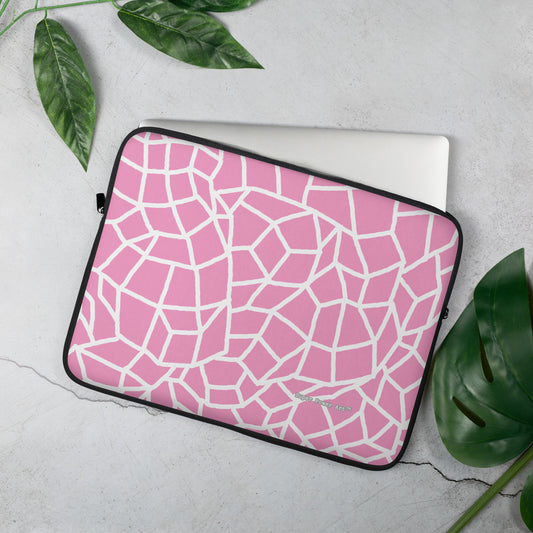 Insook Hwang's art_Net_Pink#2_Laptop Sleeve