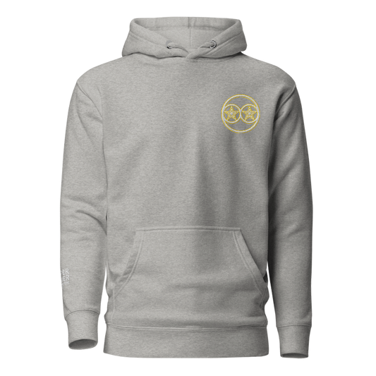 Superpowerart Circular Logo Hoodie (Chest + Arm Embroidery)