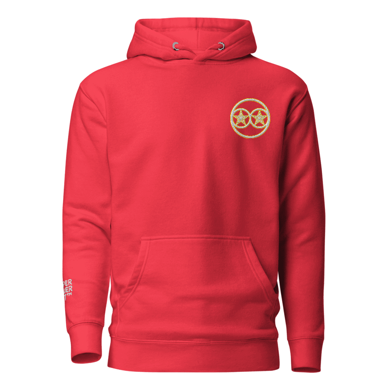 Superpowerart Circular Logo Hoodie (Chest + Arm Embroidery)