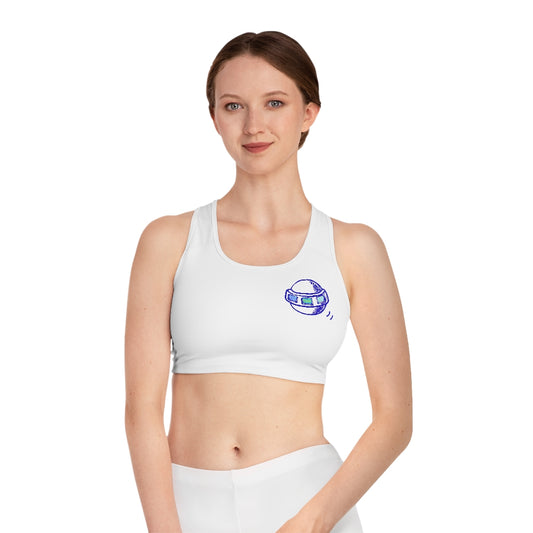 Insook Hwang's art_UFO_Eyeball_Sports Bra (AOP)_white