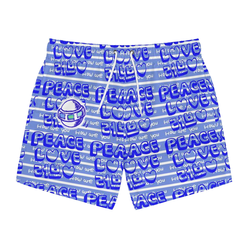 Insook Hwang's art_Love Peace_UFO_Swim Trunks