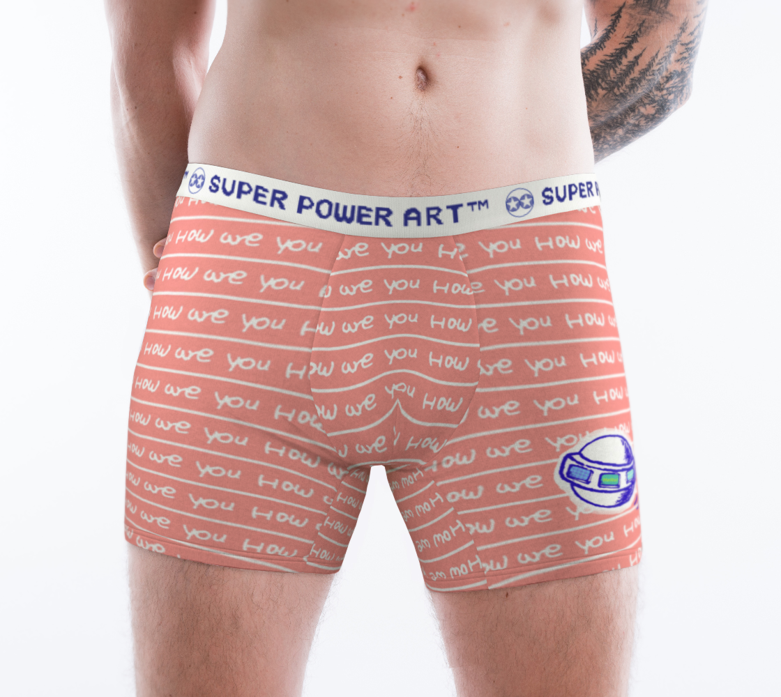 Insook Hwang's art_Boxer Briefs_UFO_Howareyou_stripes_orange#1