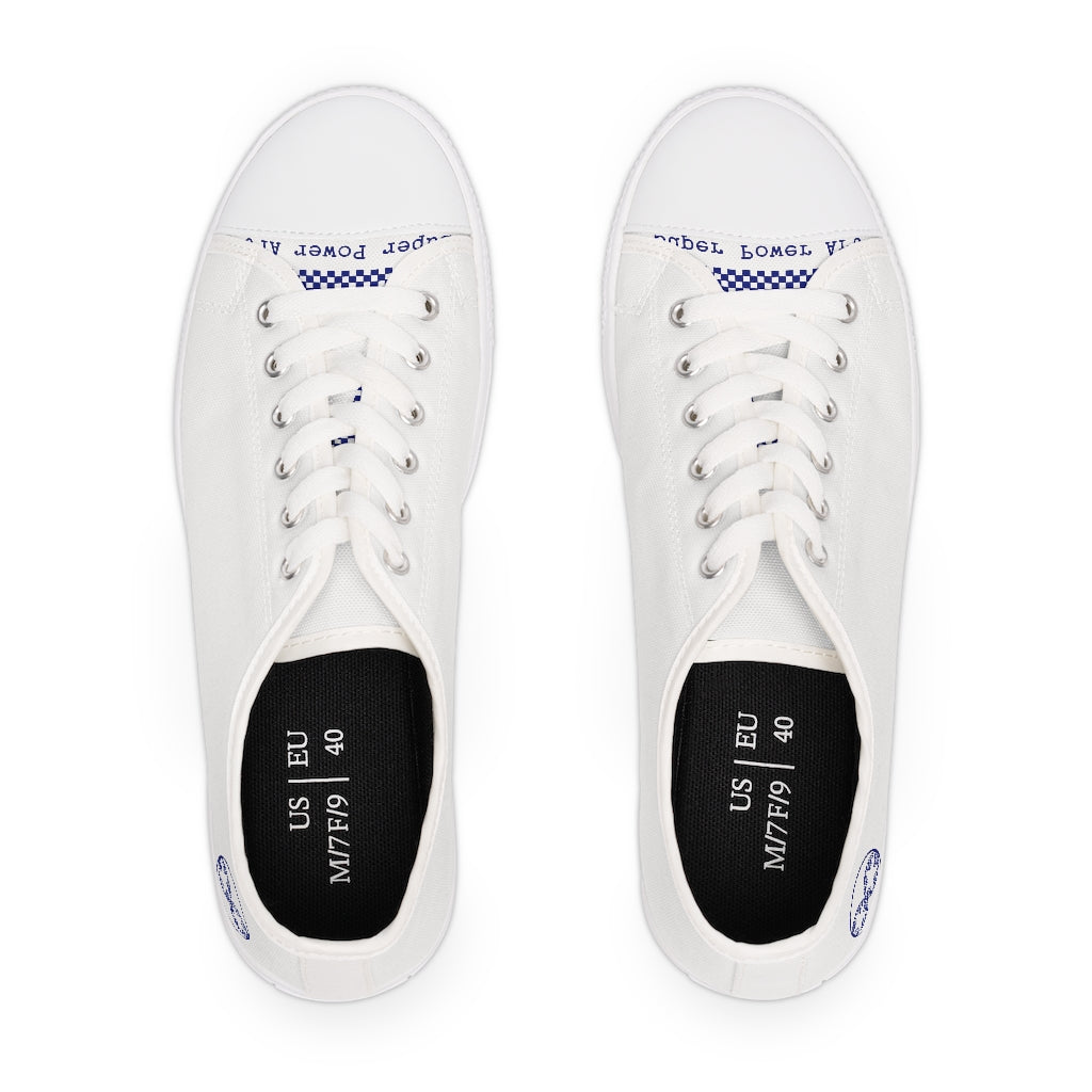 Insook Hwang's art_Super Power Art_Women's Low Top Sneakers