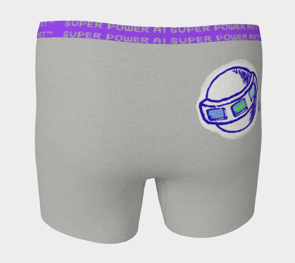 Insook Hwang's art_Boxer Briefs_UFO_Gray#1purpleband