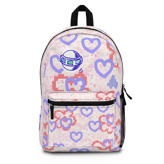 Insook Hwang's art_ Happy heart_UFO_Fun trip Backpack