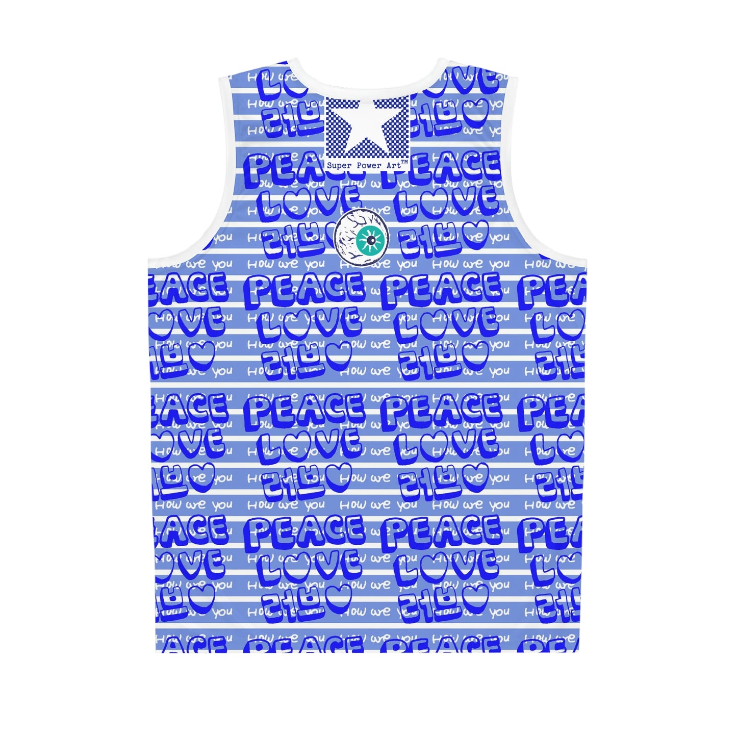 Insook Hwang's art_Love and Peace_UFO_Eye Ball_Basketball Jersey