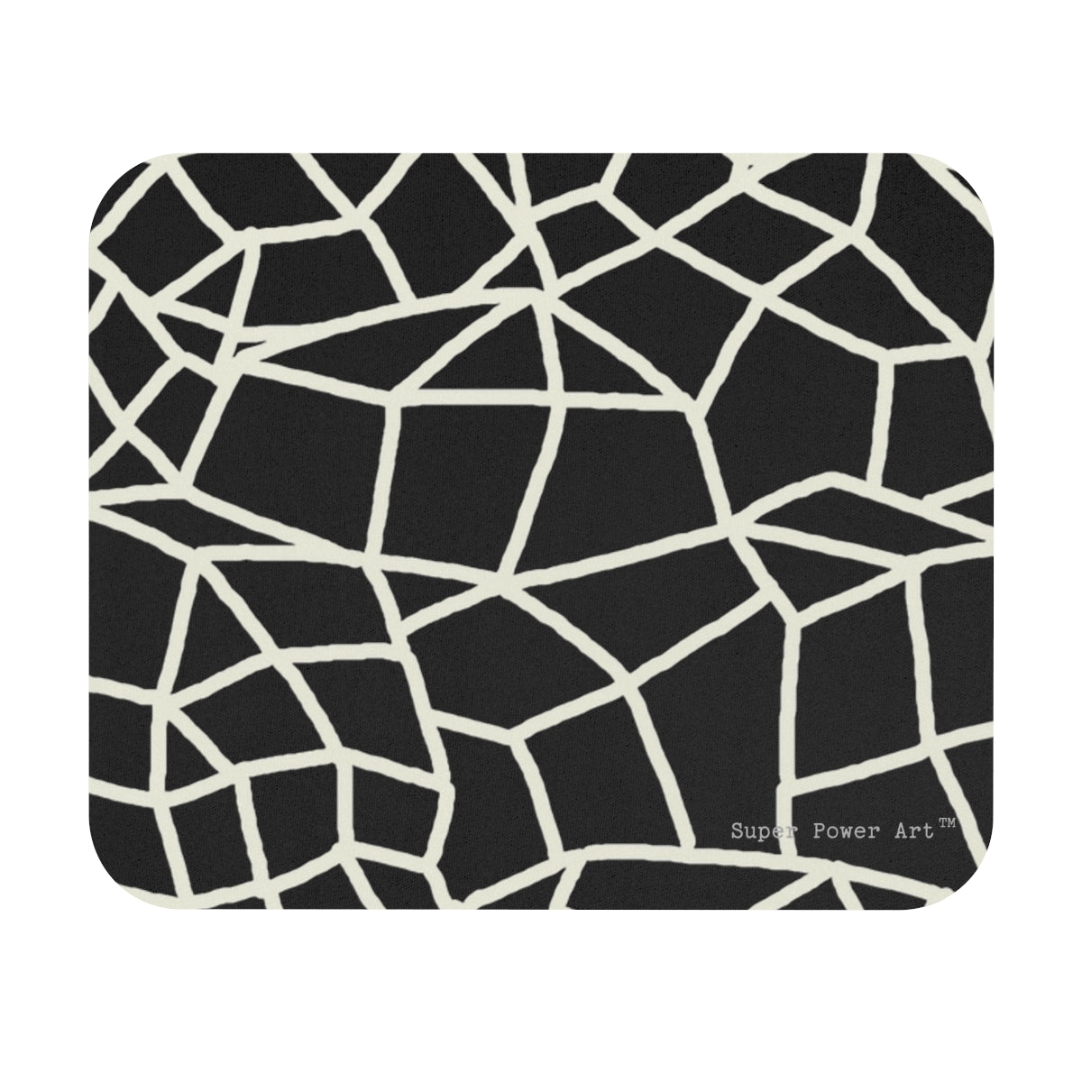 Insook Hwang's Art_Net_ Creative mind_Mouse Pad (Rectangle)_AOP_Black