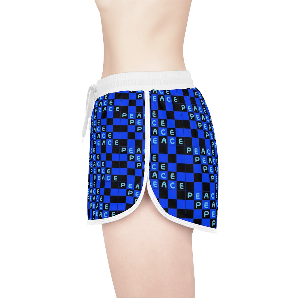 Insook Hwang's art_Love & Peace_Women's Relaxed Shorts (AOP)