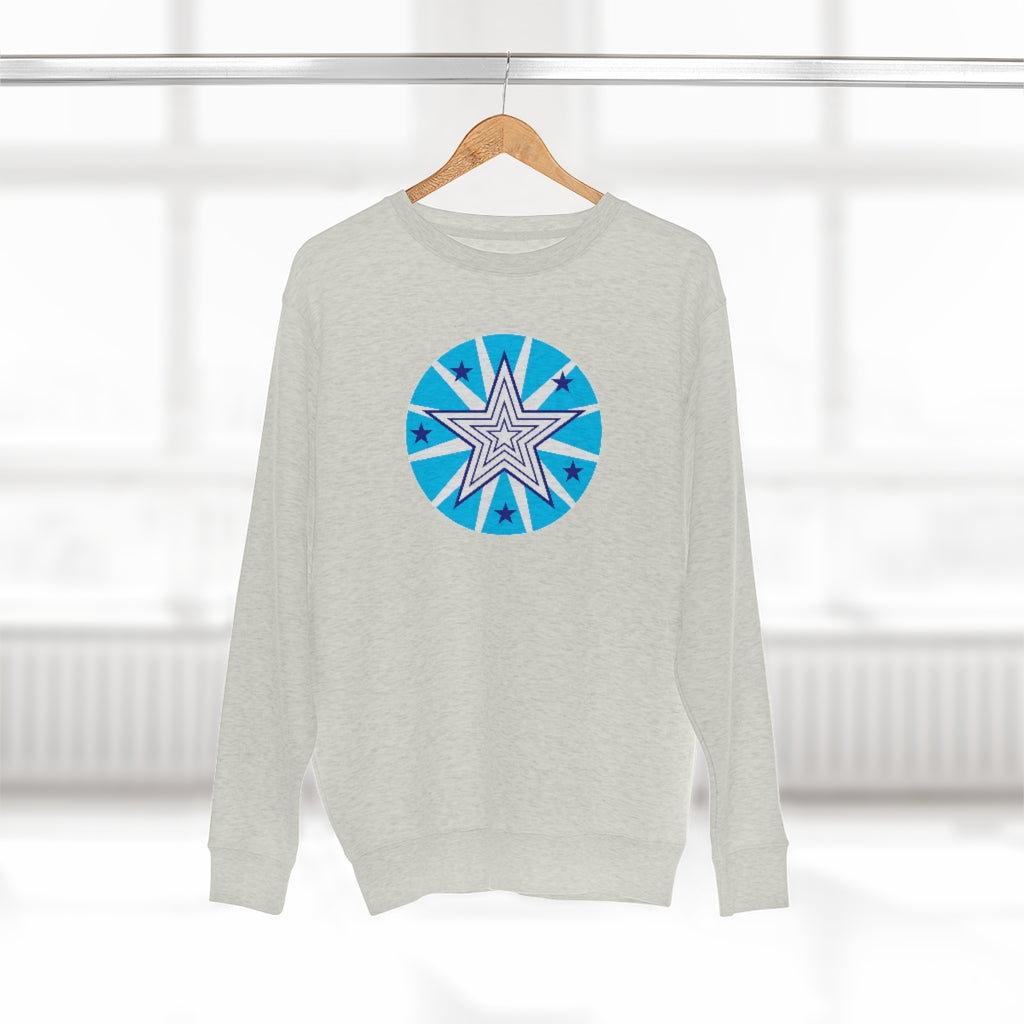 Super Power Art_Star_Unisex Premium Crewneck Sweatshirt