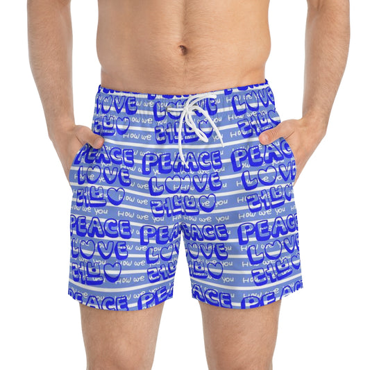 Insook Hwang's art_Love and Peace_Swim Trunks#1