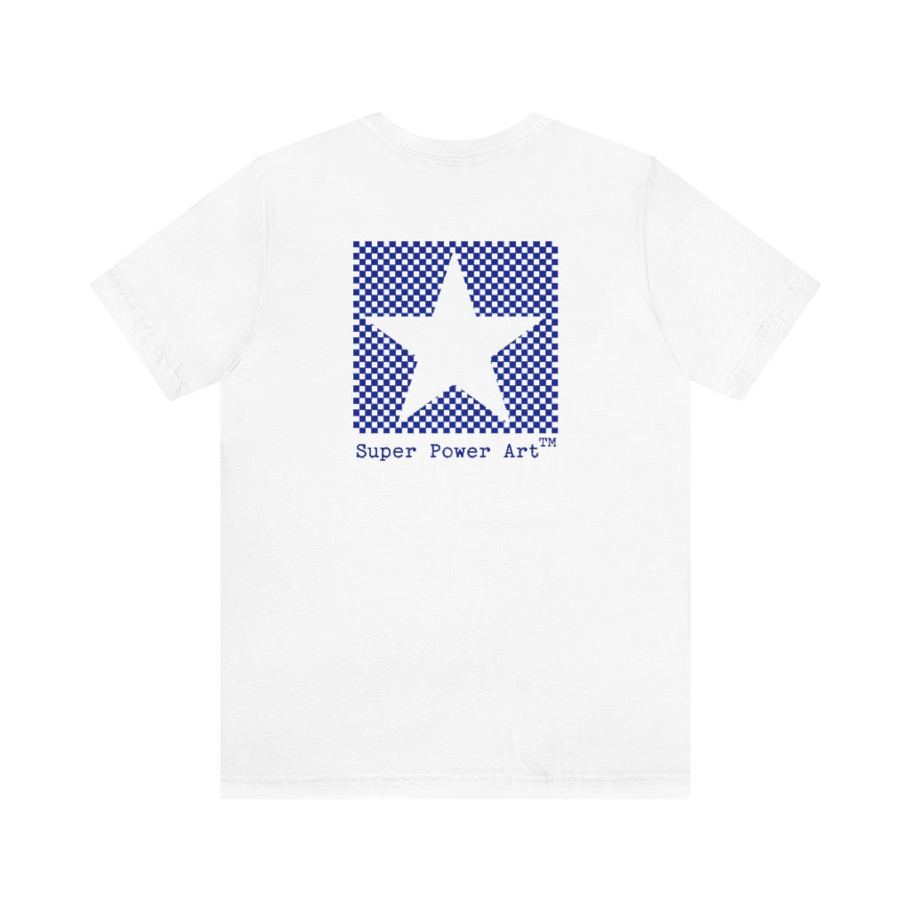 Super Power Art_DTG Unisex Jersey Short Sleeve Tee _White