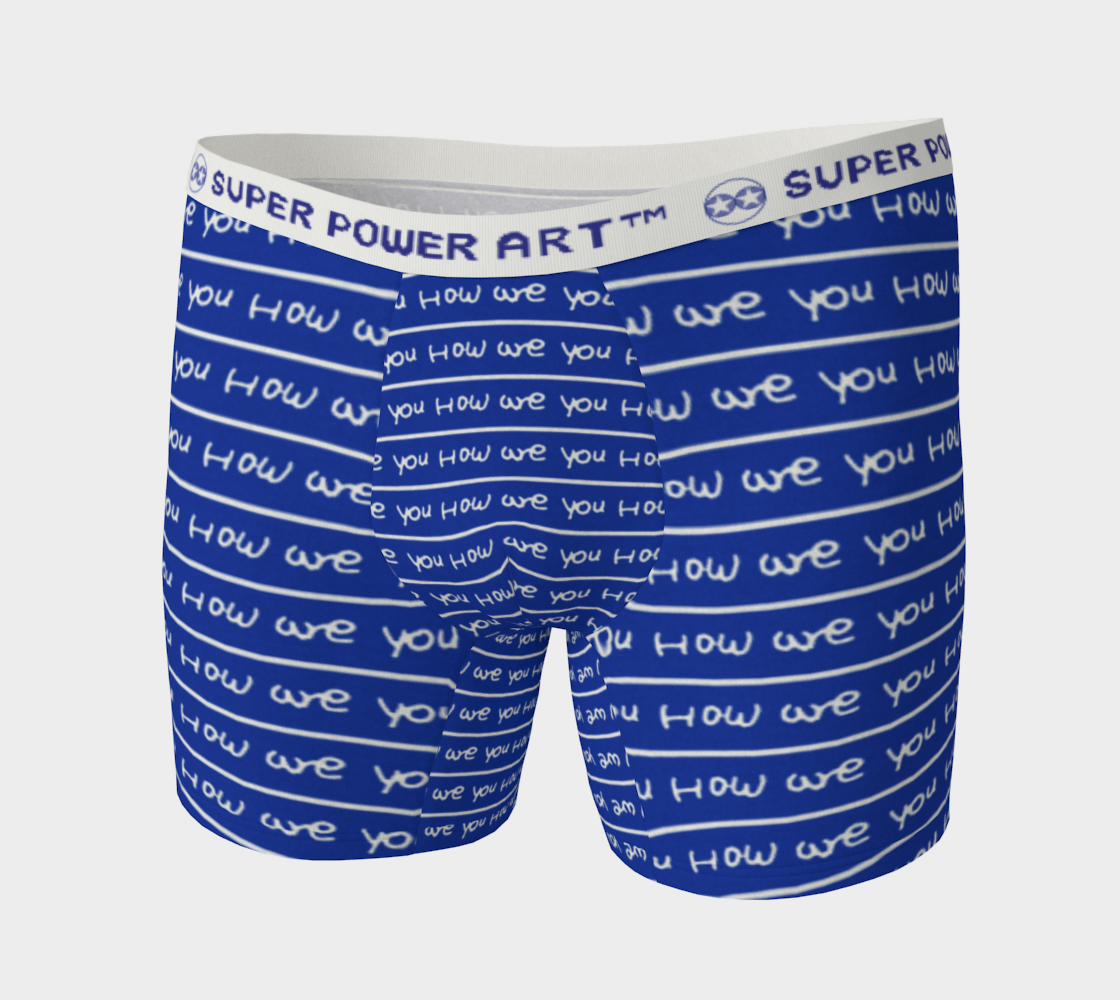 Insook Hwang's art_Boxer Briefs_Howareyou_stripes_blue#1