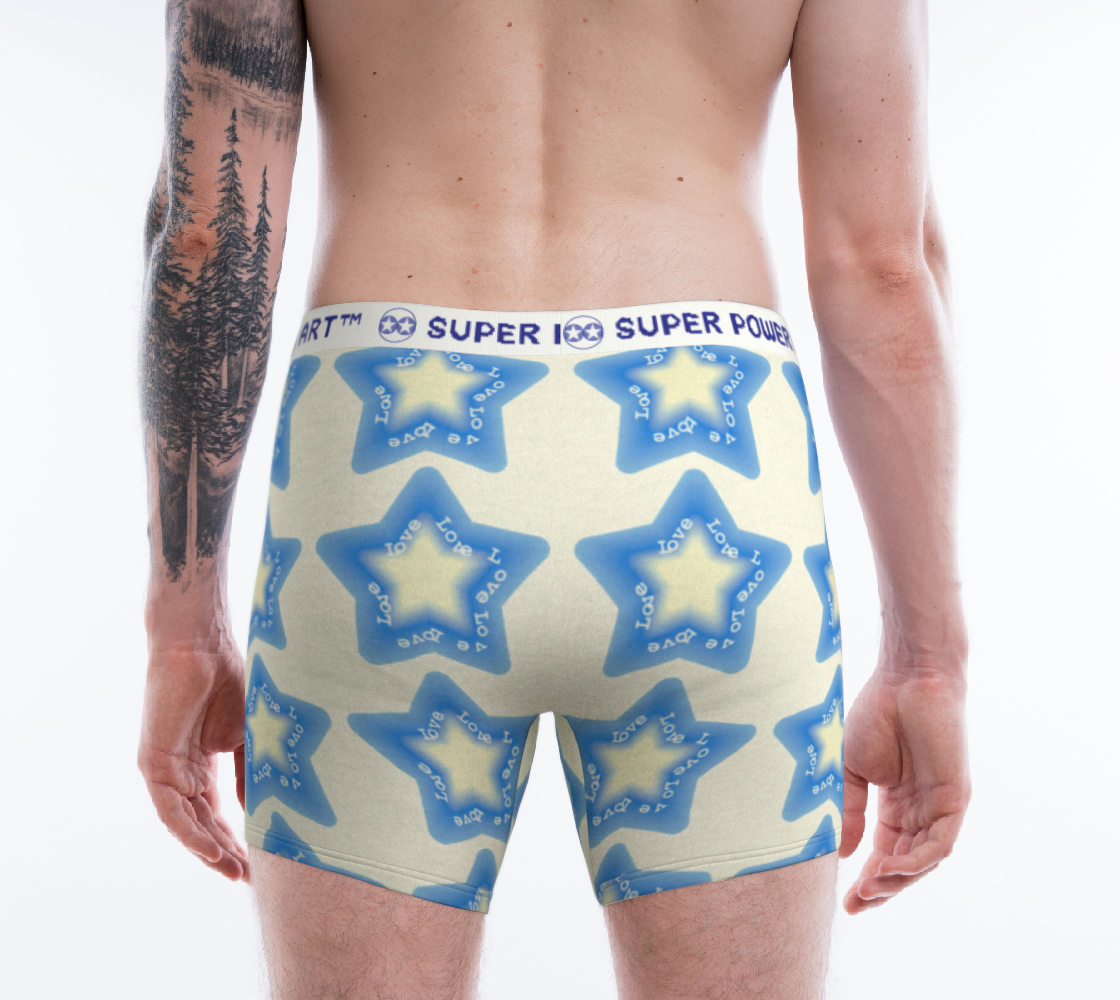 Insook Hwang's art_Boxer Briefs__Stars_blue#1