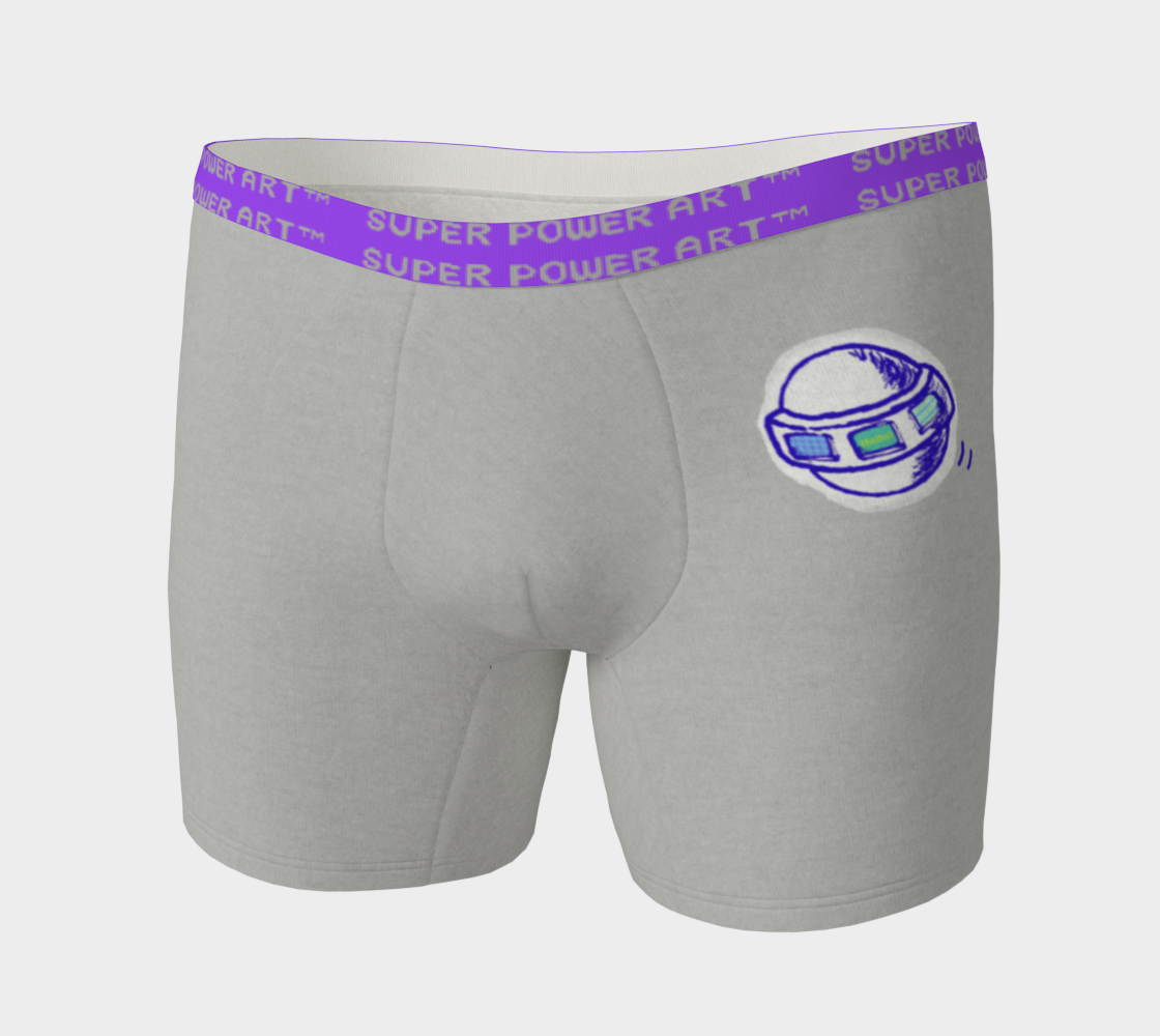 Insook Hwang's art_Boxer Briefs_UFO_Gray#1purpleband