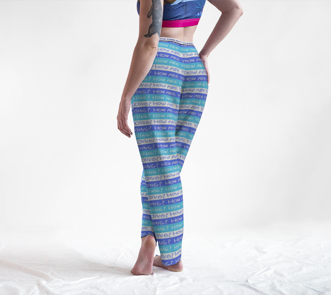 Insook Hwang's Art_Lounge Pants_Howareyoudoing?_stripe_blue