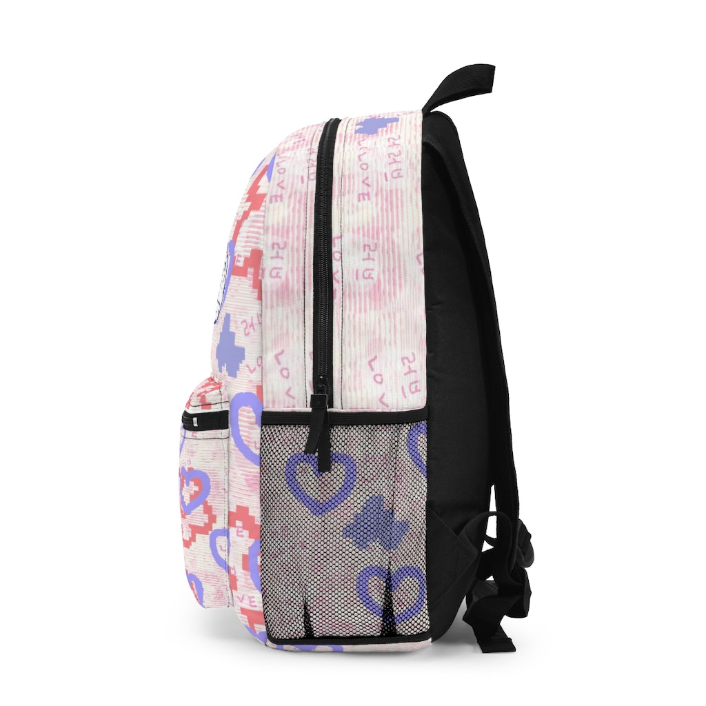 Insook Hwang's art_ Happy heart_Eyeball_Fun trip Backpack