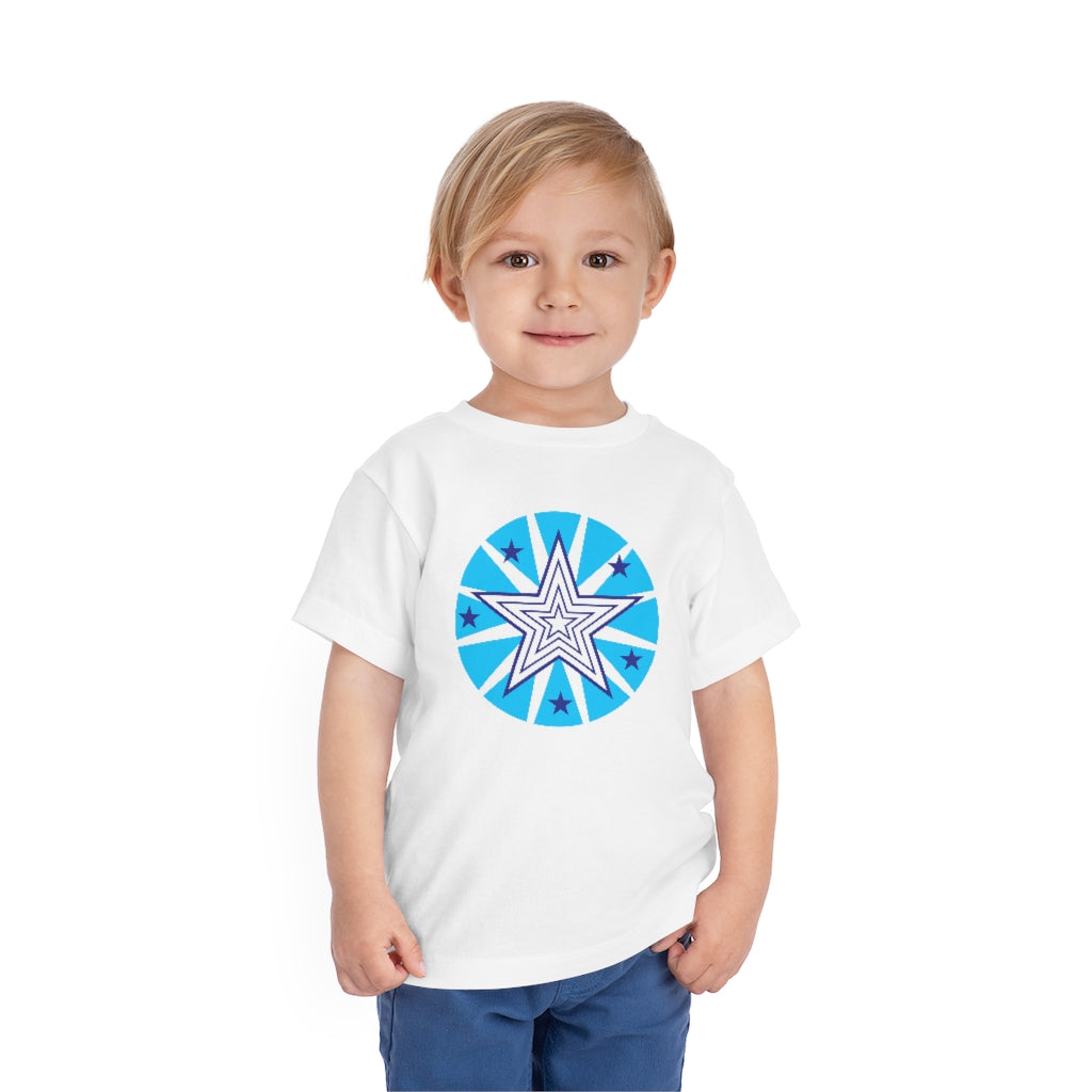 Super Power Art_Star_Toddler Short Sleeve Tee_white