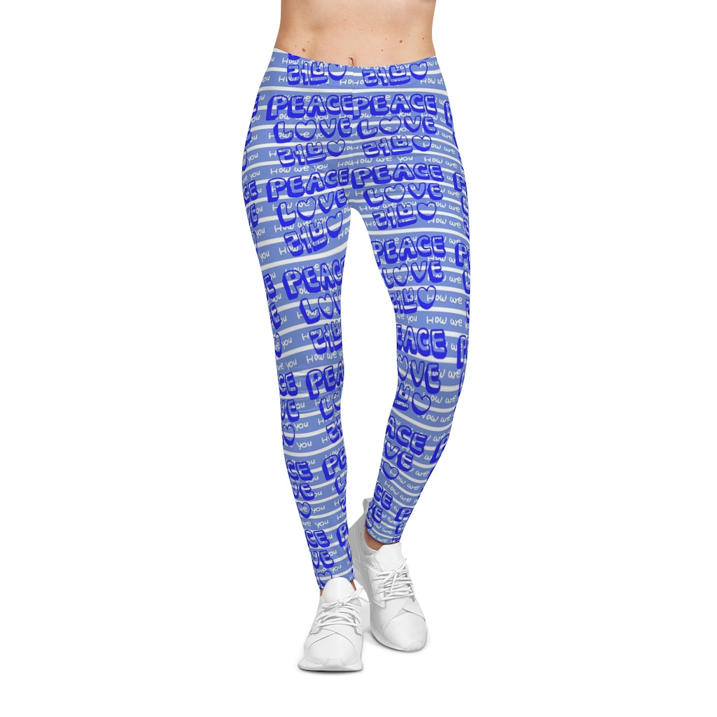 Insook Hwang's art_Love & Peace_Women's AOP Leggings