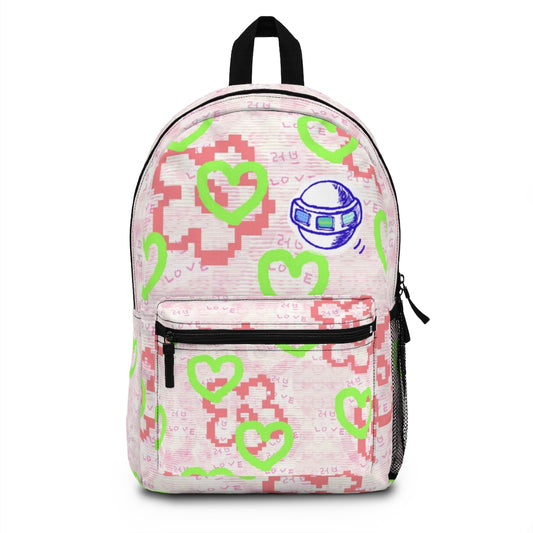 Insook Hwang's art_Happy Hearts_UFO_ Backpack