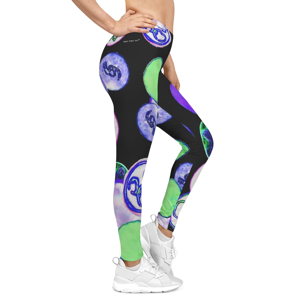 Insook Hwang's art_Happy Bubbles_Women's Leggings #1