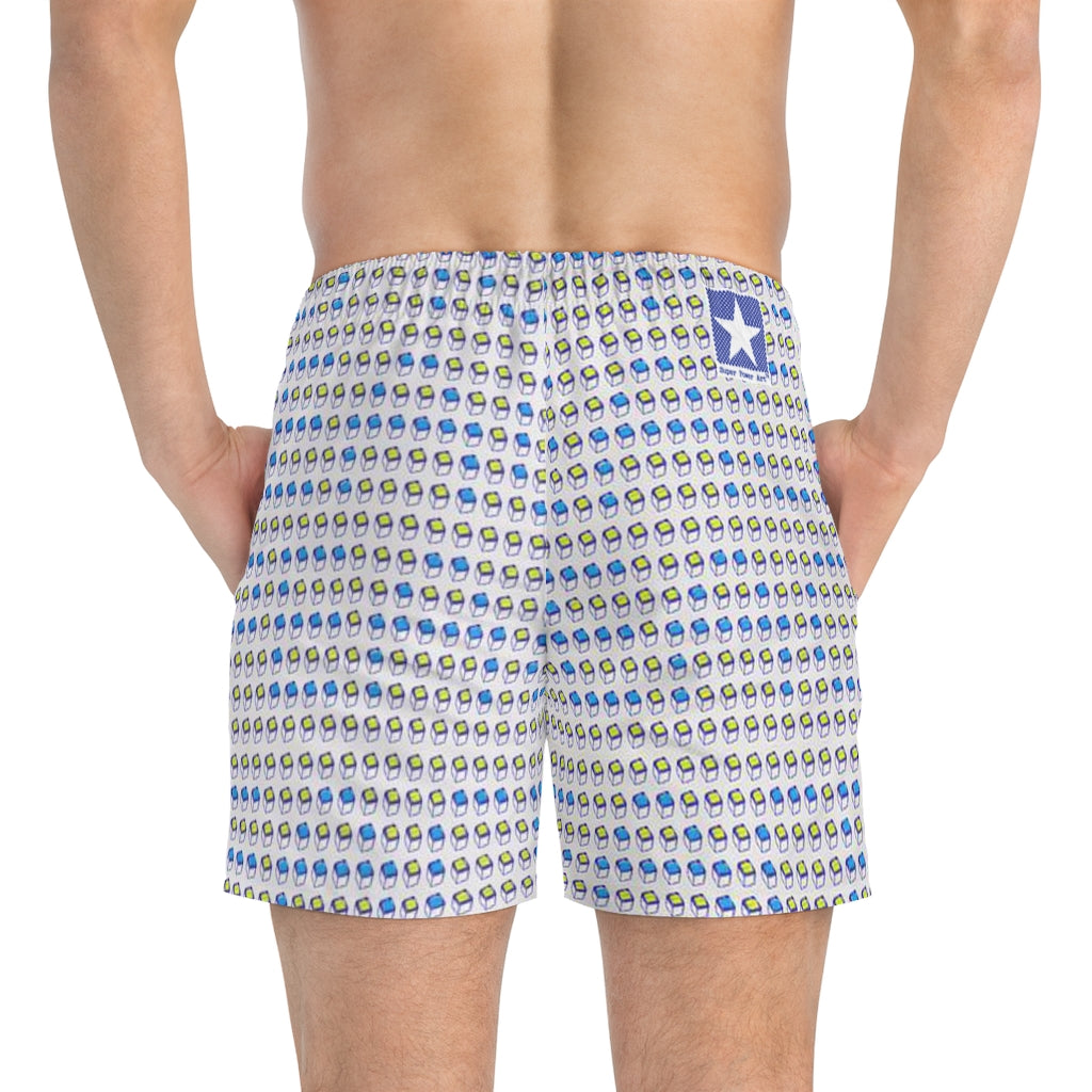 Insook Hwang's art_Monitor_peace_Men's Swim Trunks