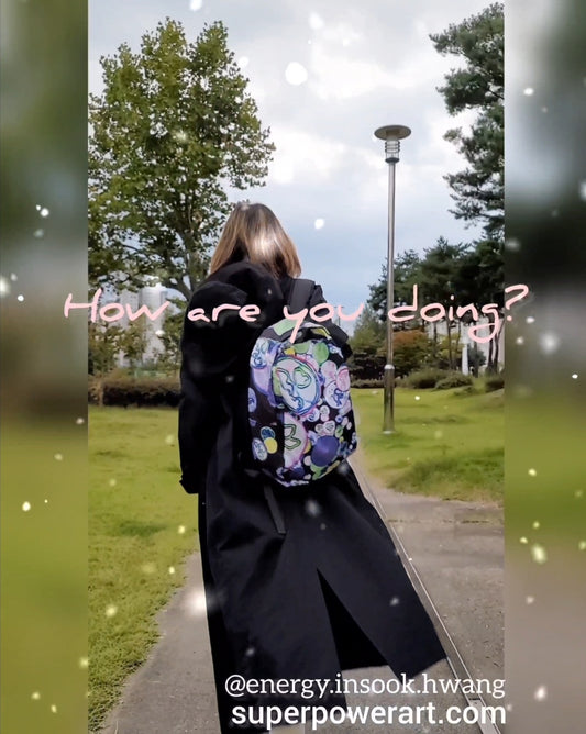 Insook Hwang's art_Energy Love_Happy Bubbles_AOP Backpack_Type3