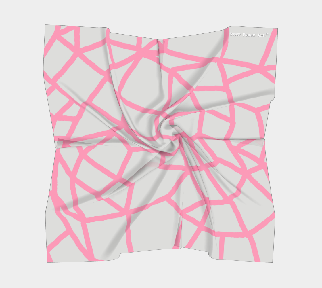 Insook Hwang's Art_Scarves_Net#7_Pinkline_gray