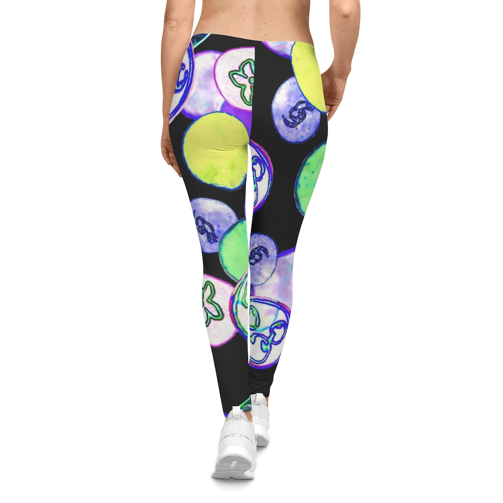 Insook Hwang's art_Happy Bubbles_Women's Leggings #2