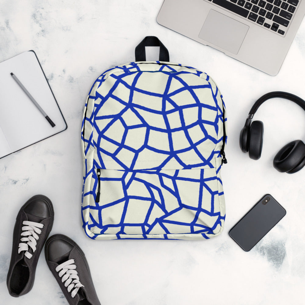 Insook Hwang's art_NetBlue_Creative Mind Backpack_type2(Offwhite)