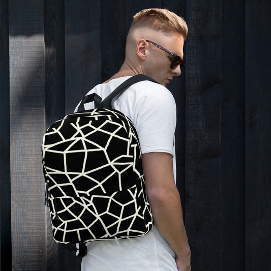 Insook Hwang's art_Net Offwhite_ Creative Mind Backpack_type2(Black)