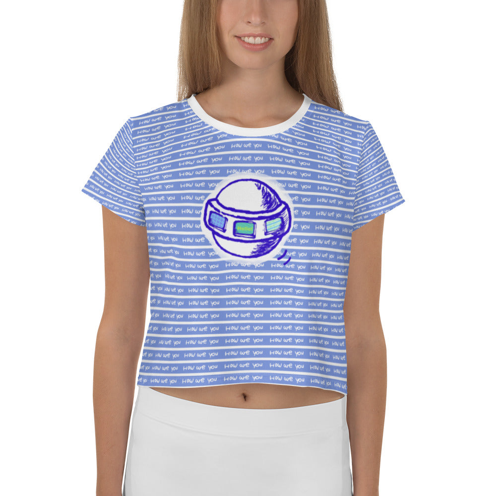 Super Power Art_UFO_All-Over Print Crop Tee