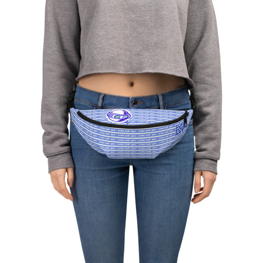 Insook Hwang's art_UFO_How are you_Blue stripes#1_Fanny Pack(S/M, M/L)