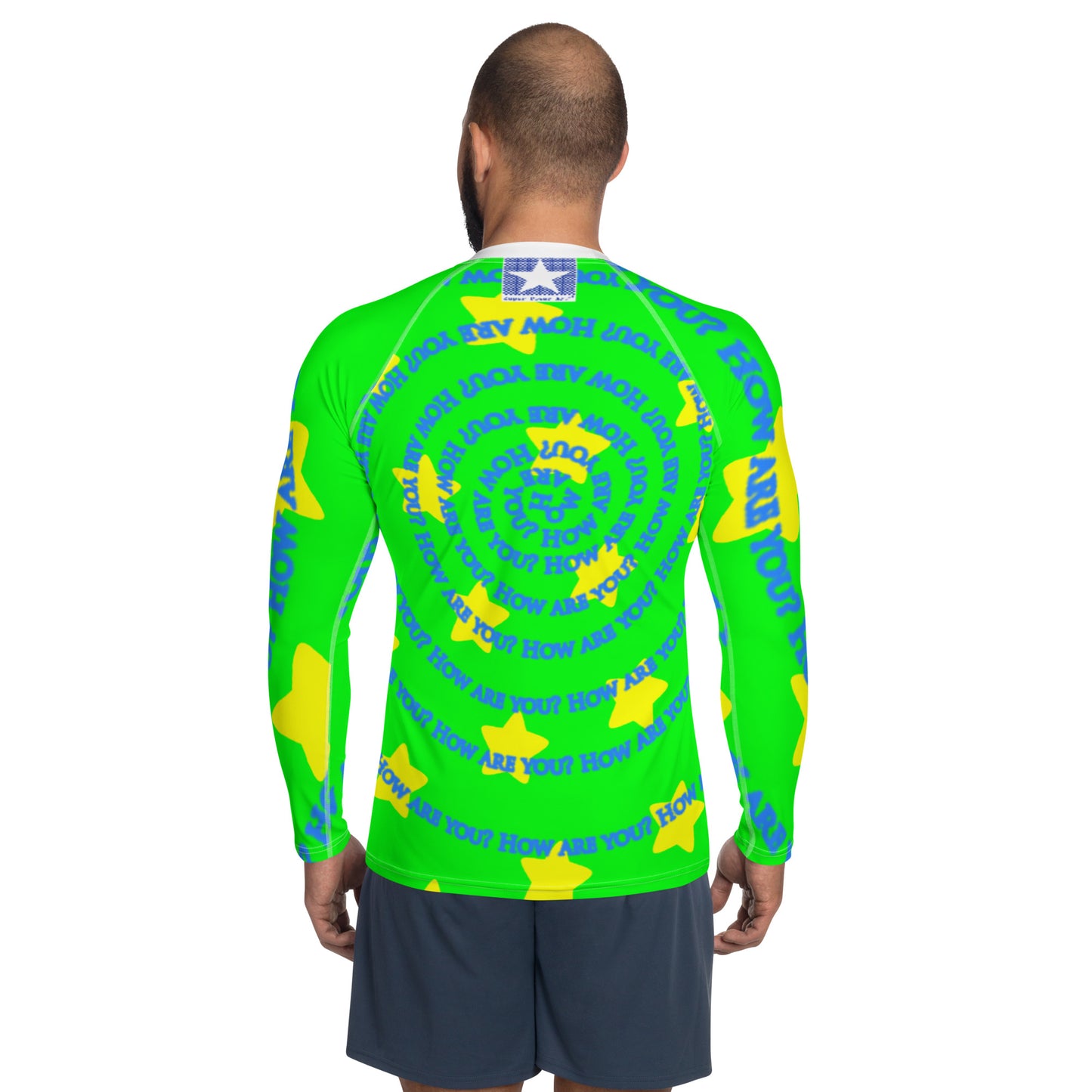 Insook Hwang's art_Best wishes to you_Men's rash guard_Green