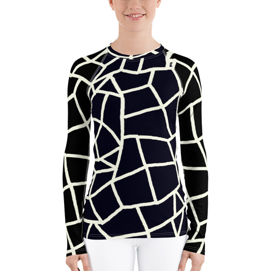 Insook Hwang's art_Net#2_Creative Mind_Women's rash guard_Black