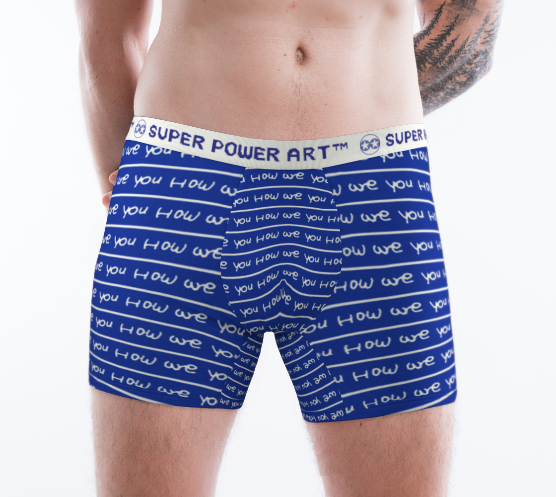 Insook Hwang's art_Boxer Briefs_Howareyou_stripes_blue#1