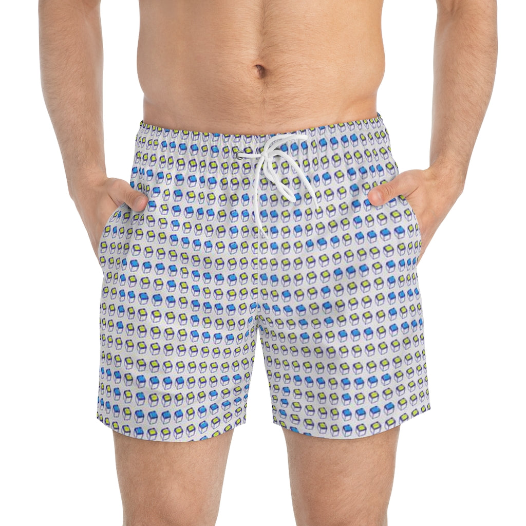 Insook Hwang's art_Monitor_peace_Men's Swim Trunks