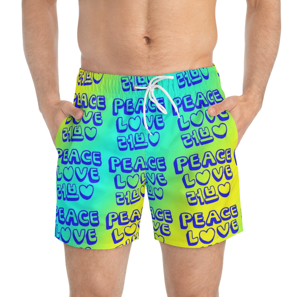 Insook Hwang's art_Love and Peace_Swim Trunks#3