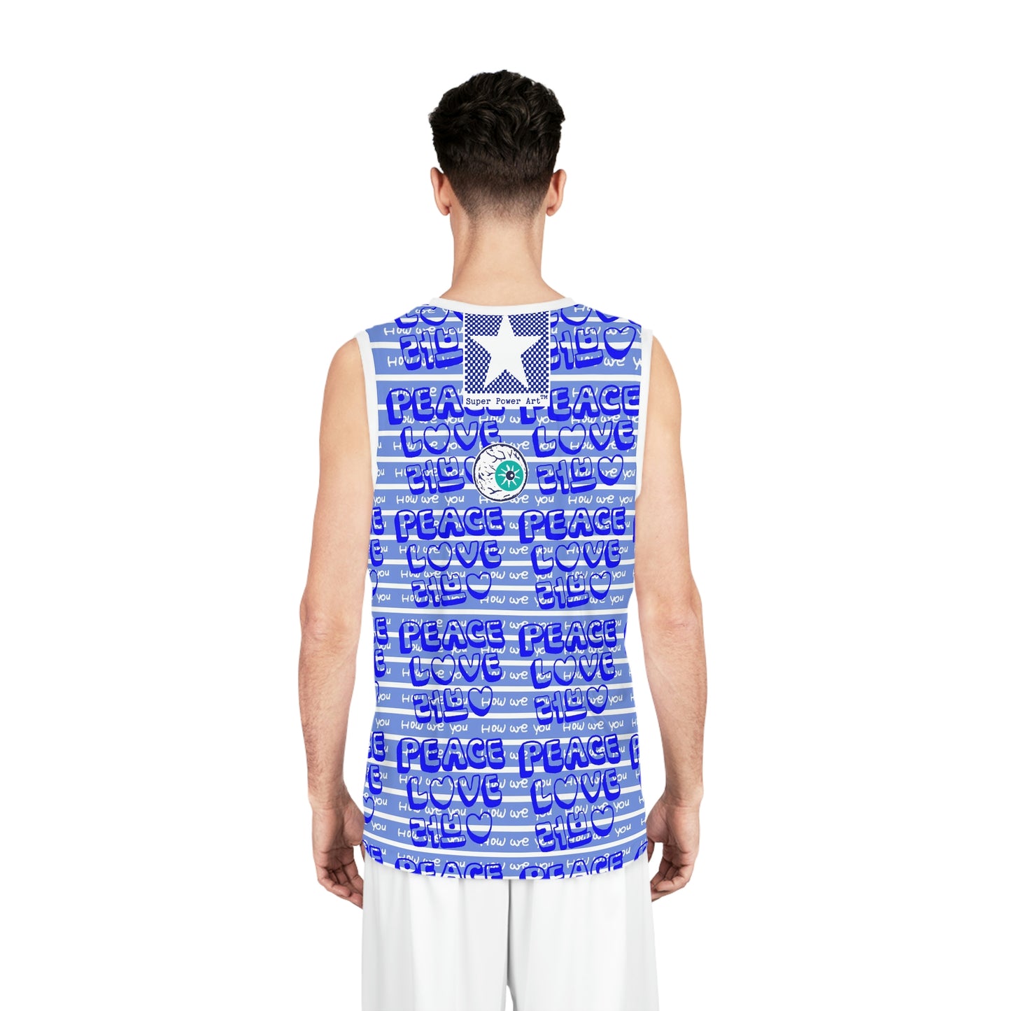 Insook Hwang's art_Love and Peace_UFO_Eye Ball_Basketball Jersey