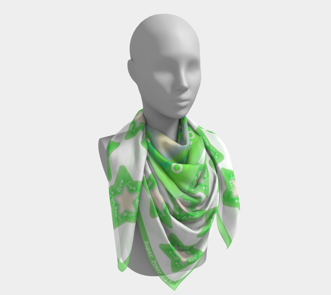 Insook Hwang's Art_Scarves _Super_green#1_SuperStar